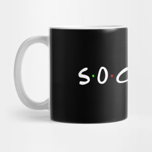 Soccer Text - Trending Typography for Camp Friends Mug